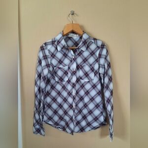 Abbot Main Lightweight Cotton Plaid Button Down Shirt